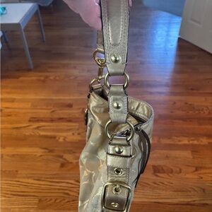 Real Coach Gold Women's Handbag